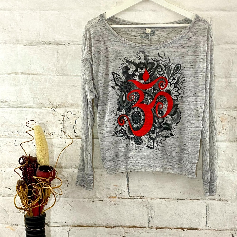 Electro Threads Oversized Long Sleeve w/ Om Symbol